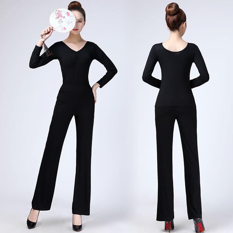 Elegantní dámský taneční tréninkový outfit - Stylová modální tréninková souprava