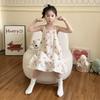 Girls Cotton Gauze Sleeveless Nightdress Loose Pajama Dress Kids 8 Years Cartoon Print