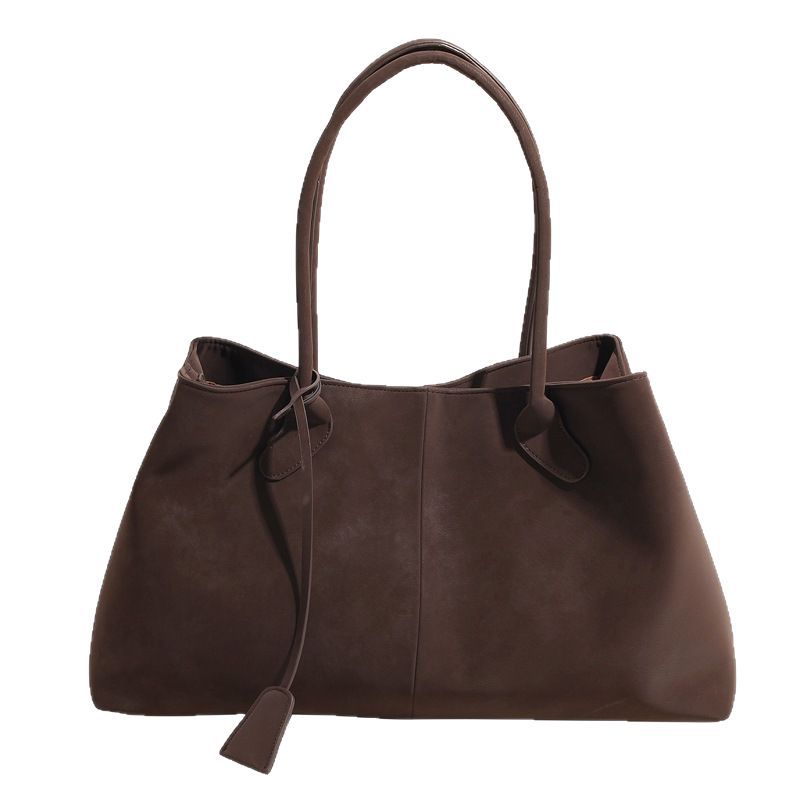 Retro matte bag women's large capacity 2025 new fashion fashion fashion simple shoulder bag commuter tote bag