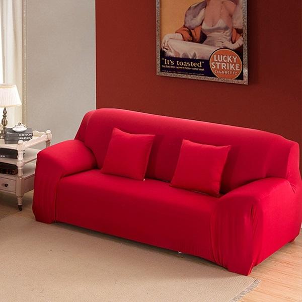 Stretch Sofa Cover Big Elasticity 100 %Polyester Spandex Couch Cover 1 /2 /3 Seater Elastic Sofa Cover Solid Sofa Covers