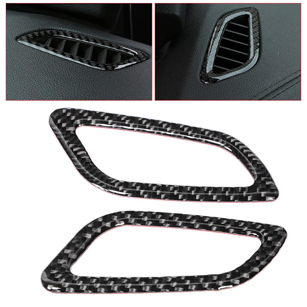 2pcs Soft Carbon Fiber Dashboard Air Vent Outlet Cover Trim Fits for Buick Regal 2017 2020