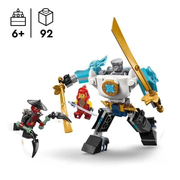 LEGO NINJAGO 71827 La Super Armure Robot De Zane - Jeu De Rôle Ninja Pour Garçon Dès 6 Ans