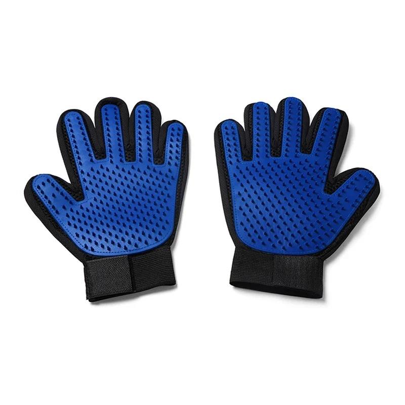 Guantes de silicona para el cuidado de mascotas, cepillo y peine para gatos, guantes para bañar a perros, limpieza, eliminación del pelo para perros, suministros para uso animal.