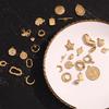 MamacitaSlay Popular biotree heart star moon portrait lucky Chinese "Fu" "Xi" 18K Gold Plated charm  stainless steel jewerely