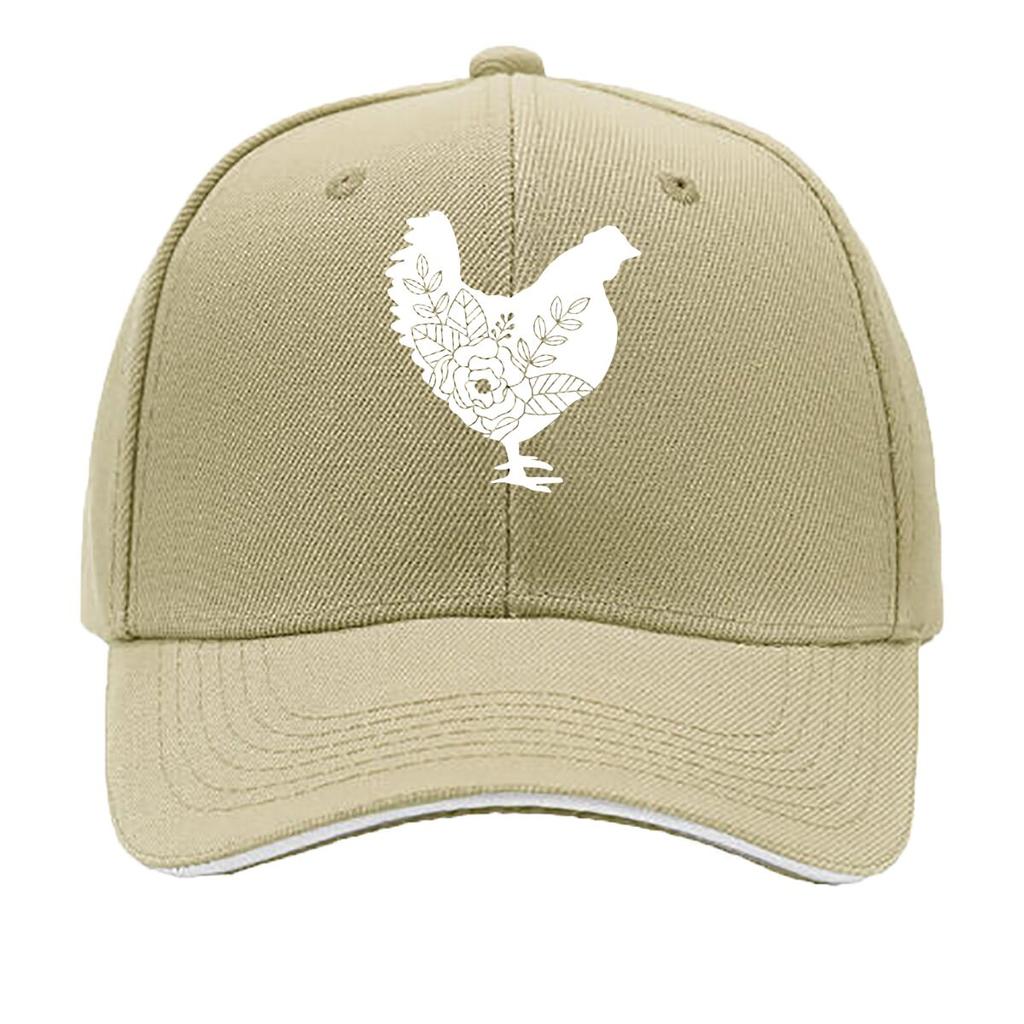 Decoração de Parede de Metal com Silhueta de Galinha Floral Chapéu Hip Hop Moda Esportes ao Ar Livre Boné de Baseball Sanduíche