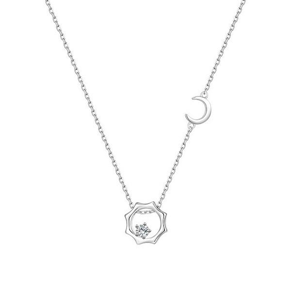 Maison De She Women'S Necklace Twilight Sun And Moon Pendant Bcn010
