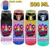 KPop Demon Hunters Sports Water Bottle Portable Leak Proof Plastic Cup Level Line Outdoor Fitness 500ML with for Kid Friendly Entertaining Fun Play