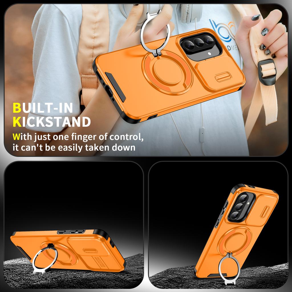 Magnetischer Ringständer Hülle für Samsung Galaxy A14 A15 A16 A17 A54 A04S A05S A25 A35 A55 A26 A36 A56 A13 5G TPU Kunststoff Rückseite