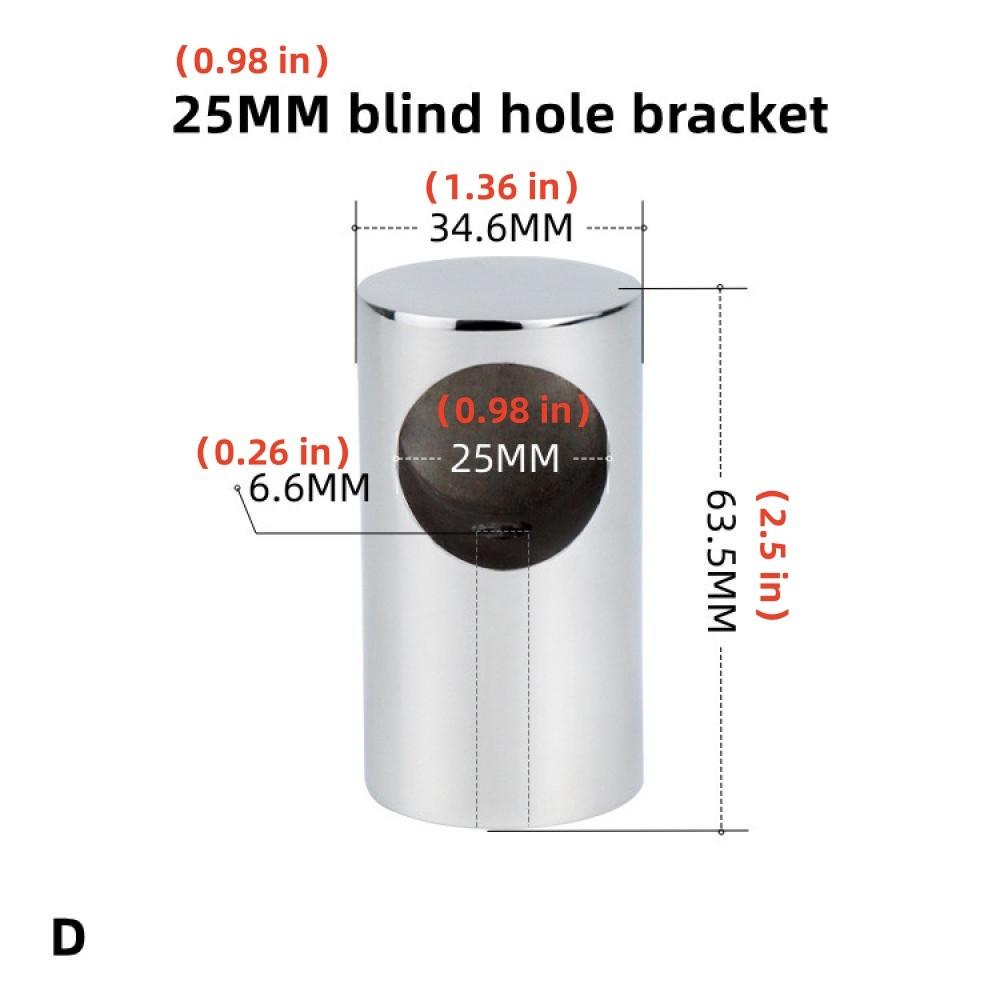 

Сквозной кронштейн из нержавеющей стали 316, аксессуары для морских перил, основание кронштейна для перил, аксессуары для яхт D