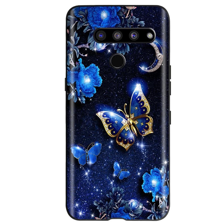 For LG V50 ThinQ 5G Case Fashion Pattern Soft Silicone TPU Phone Case For LG V50S ThinQ 5G V50 50S V500N V450 V510N Funda