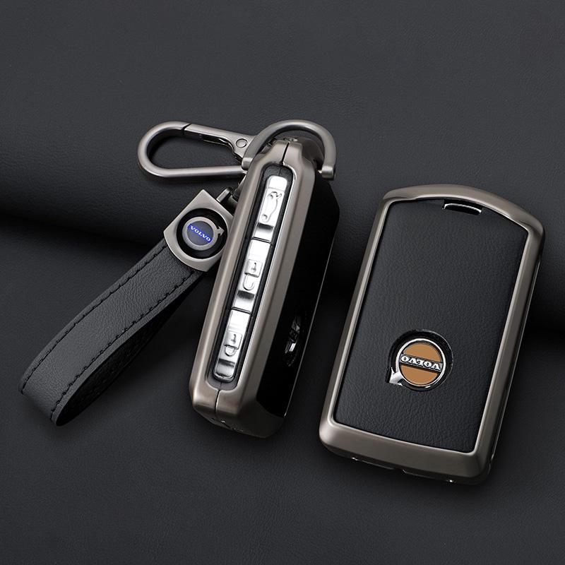 crbuk5 Zine Alloy Car Key Case Shell Cover For Volvo XC60 XC40 XC90 S90 V60 S60 V90 T5 T6 T8 Polestar 1 Polestar 2 Protection Accessory