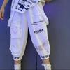Women's Summer Irregular Looses Printed Letters Suit Short-sleeved + Seven Pant Two-piece Set