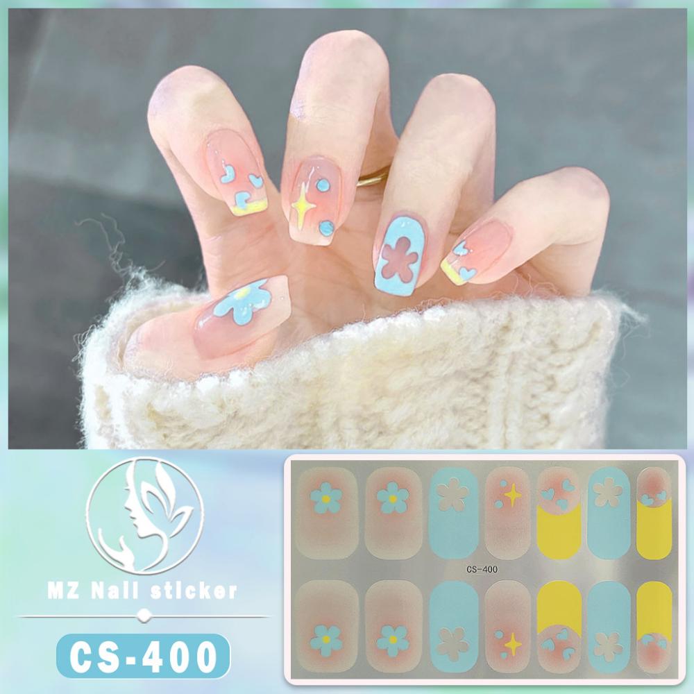 CS No-bake Gel Nail Polish Film Waterproof Full Sticker Chinese Style Panda Manicure Sticker Nail Sticker