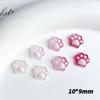 Luminous Color Changing Cute Cartoon Cat Paw Nail Art Decorations Semi-Transparent Nail Decorations Cream Glue Phone Case DIY