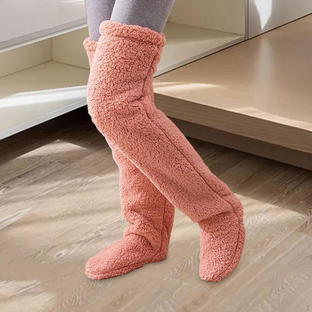 Cozy Winter Fleece Knee-High Socks for Women