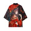Girl 3D Print Yukata Men Fashion Cardigan Blouse Haori Obi Asian Clothes Harajuku Japanese Cosplay Kimono