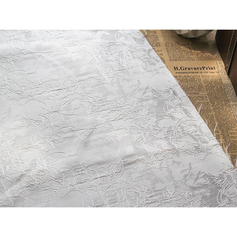 Modă Distinctivă Țesătură Embosată Textură Croșetată Tridimensională Jacquard Țesătură Rigidă Costum High-fashion Rochie Poncho Materiale