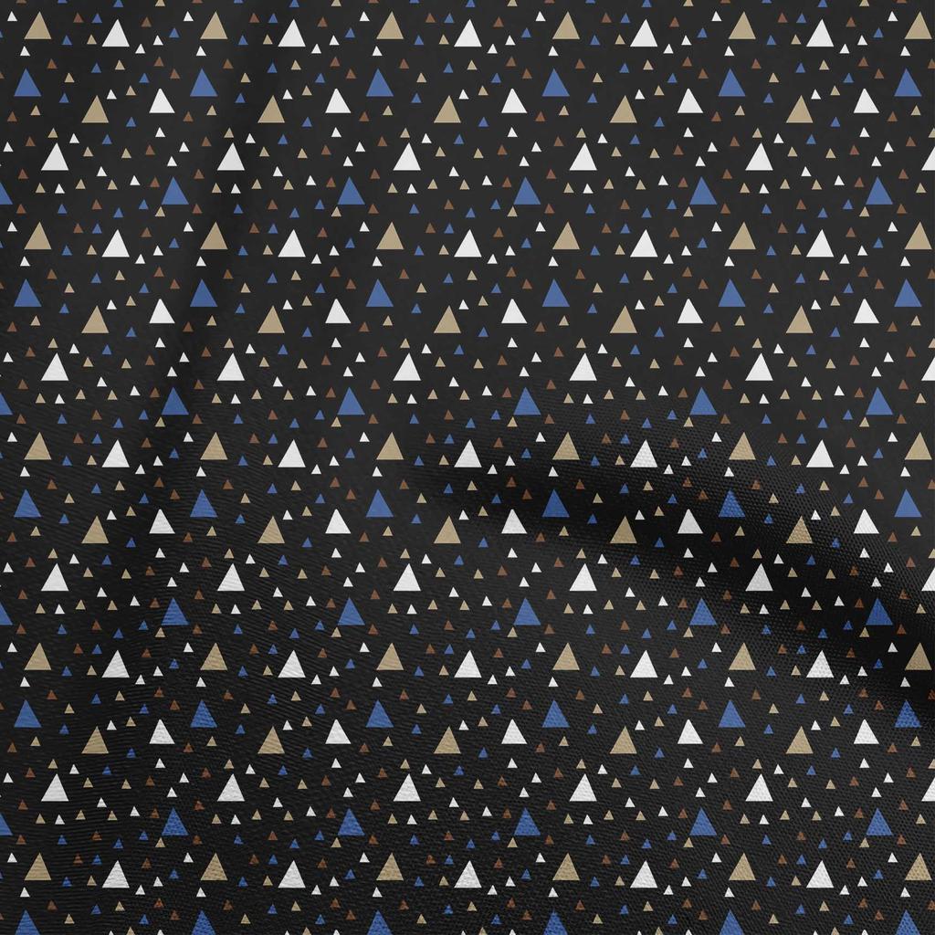 oneOone Cotton Flex Blue Fabric Geometric Sewing Craft Projects Fabric Prints By Yard 40 Inch