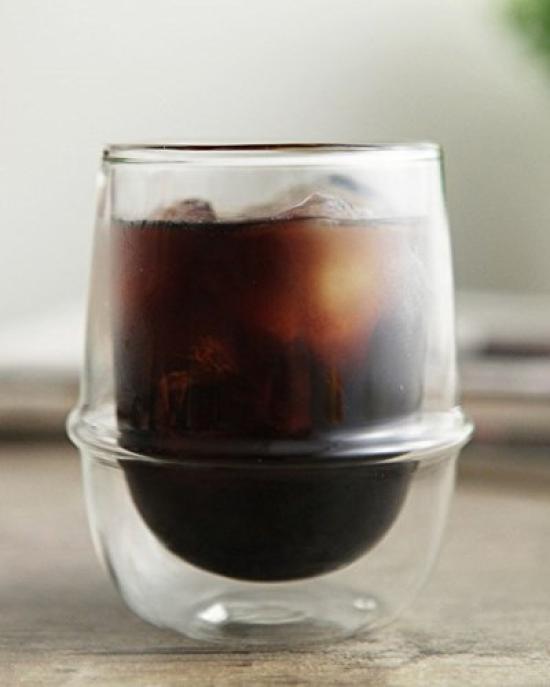 KINTO KRONOS Double Wall Coffee Cup 250ml Heat Resistant Glass Safe Gift Present 23107 Microwave/Dishwasher