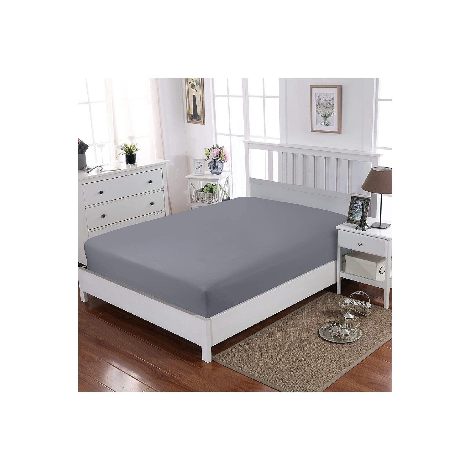 

Эластичная простыня из 100% чесаного хлопка, размер King Size 180 X 200 тёмно-синий