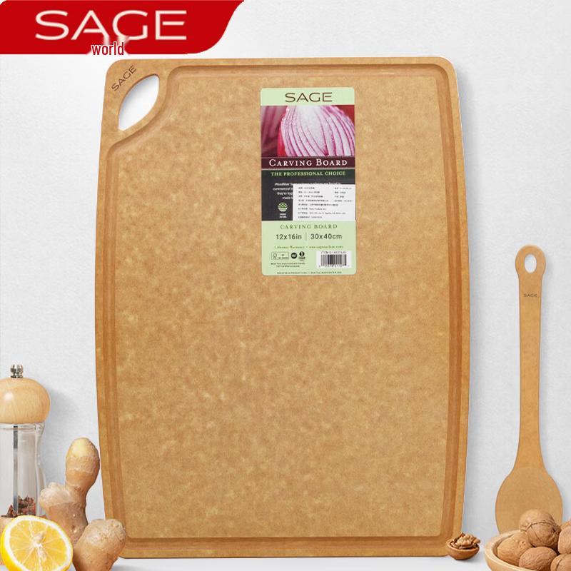 

SAGE Pine Wood Antibacterial Cutting Board with Juice Groove