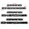 3D ABS Chrome Black Logo Grand Cherokee Emblem Letters Nameplate Car Door Badge Decal For Jeep Grand Cherokee Sticker Accessoies