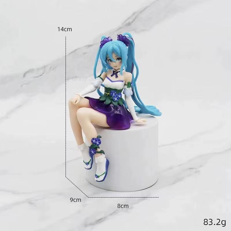 Anime Hatsune Miku Figure Wedding Dress Action Figures Kawaii Swimsuit Vocaloid Pvc Collectible Model Toys Girl Gift