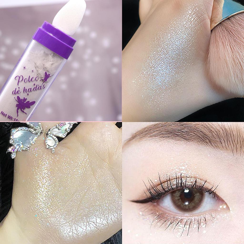 1 PEZZO Bianco Brillante Naturale Fard in Polvere Riparatrice Tridimensionale XYZ