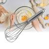 Egg Blender Kitchen Tool Manual Stirrer Stainless Steel Whisk Manual 6‑Wire Egg Beater Home Baking for Cooking Mixing Whisking