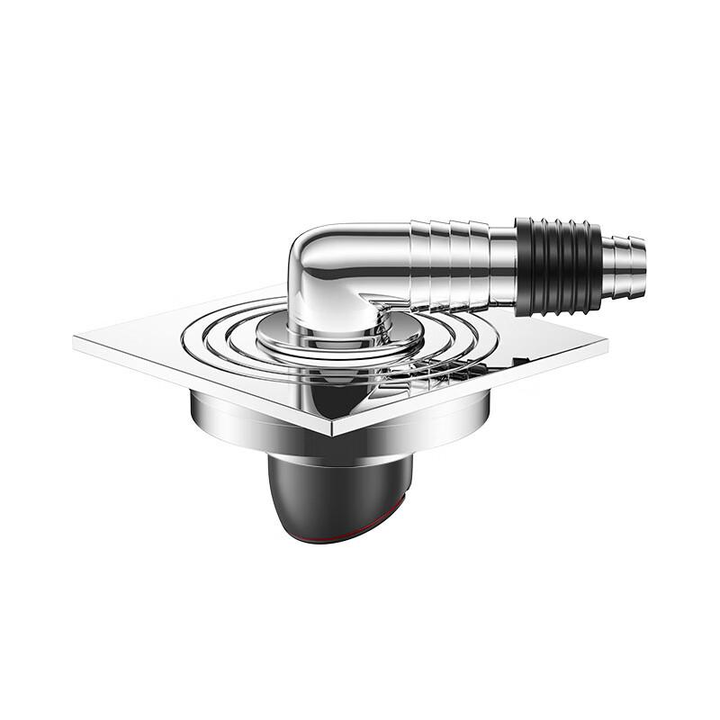 

MDNG Chrome Anti-Backflow Floor Drain with Elbow (2-Pack)
