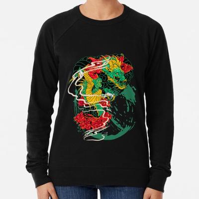 Vintage Sweatshirts for Women Hoodie Pullovers Fall Casual Loose Chinese Traditional Dragon Print Graphic Jumper Tops