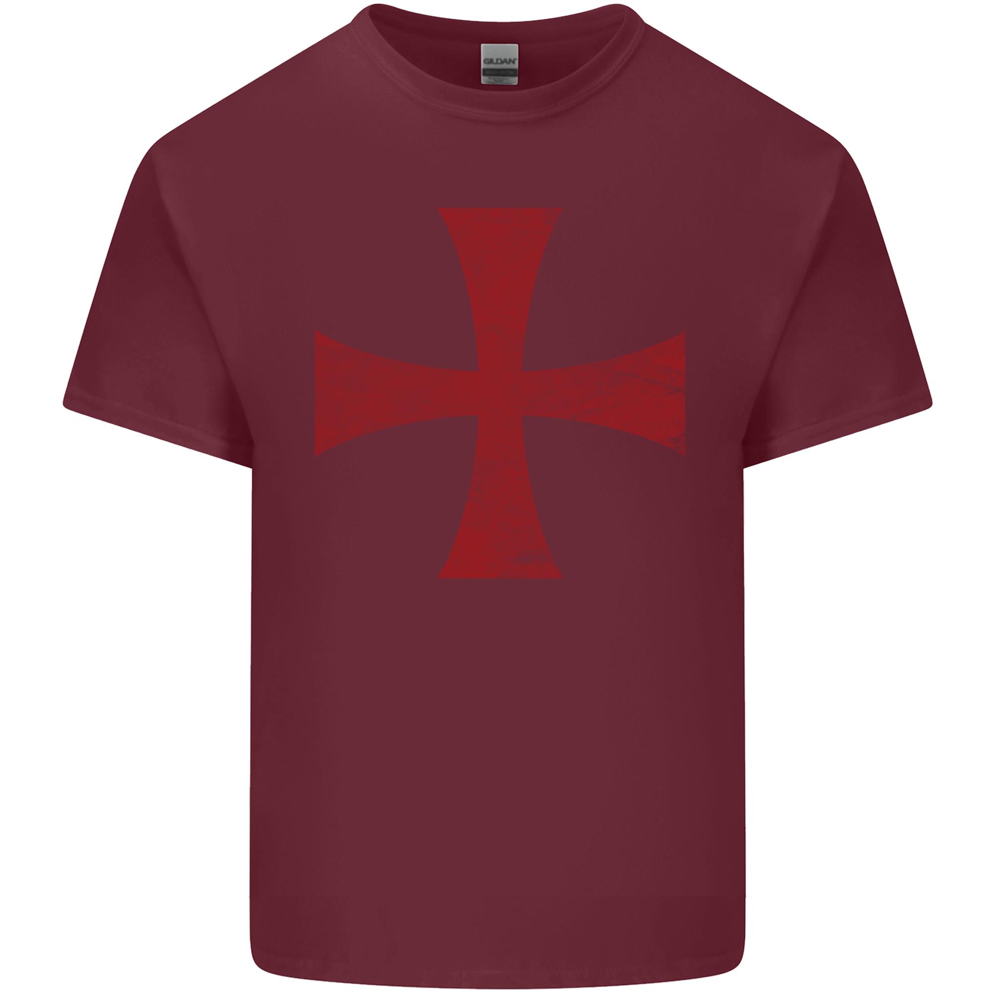 Knights Templar Cross Fancy Dress Outfit Unisexs Light Cotton TShirt S
