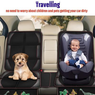 Car Seat Protector 600D Child Safety Seat Protective Mat Leather Seat Anti-Slip and Anti-Friction