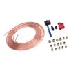 Brake Line Tubing Coil Kit Copper Alloy 3 16in X 25Ft with 3 16in Double Flaring Tool Cutter for Vehicle Brake System