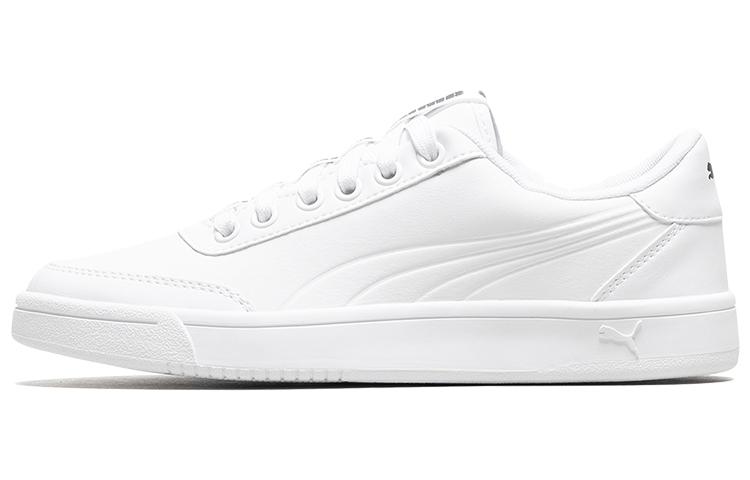 PUMA Court Breaker Bold White Casual Board Shoes White Black 365787-01 35.5