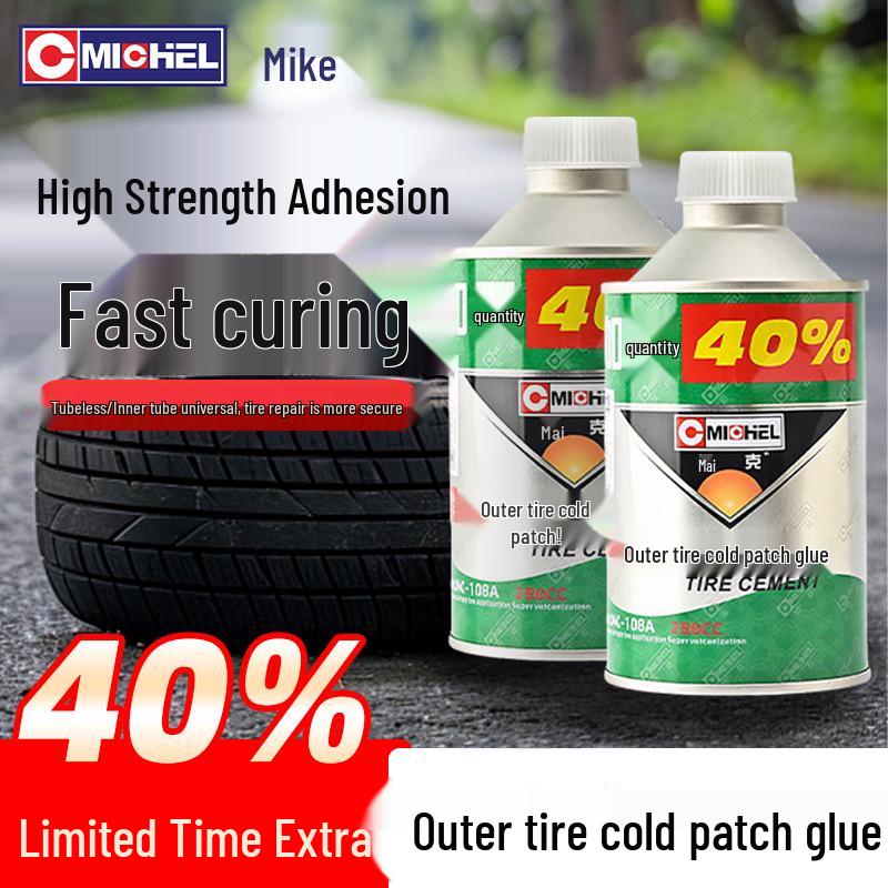 Mike's Tire Repair Kit: Cold Patch Glue for Car & Motorcycle Tubeless Tires