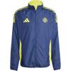 Adidas Logo Striped Reversible Slim Fit Stand Collar Jacket Men Jacket Impact-Yellow JE5632