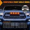 Nilight Front Grille Marker Light 4PCS 4LED Amber Lens Waterproof Dustproof Lights w/4Leads Harness 15A Fuse Compatible with 2016-2023 Toyota Tacoma