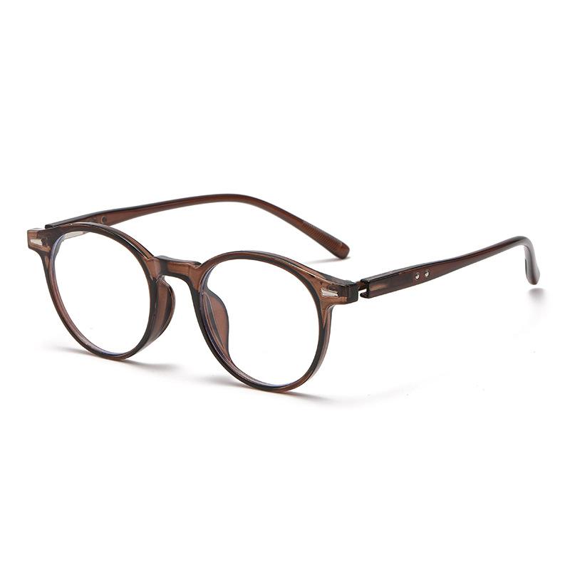 Optical Glasses Men Women Anti-blue Light Myopia Eyewear Fashion Simple Oval TR-90 High Quality Frame Prescription Eyeglasses