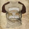 Tricou Vintage pentru bărbați Yellowstone Tricou cu imprimeu grafic Top la modă de vară Tricou cu decolteu Pulover Harajuku Îmbrăcăminte supradimensionată pentru bărbați