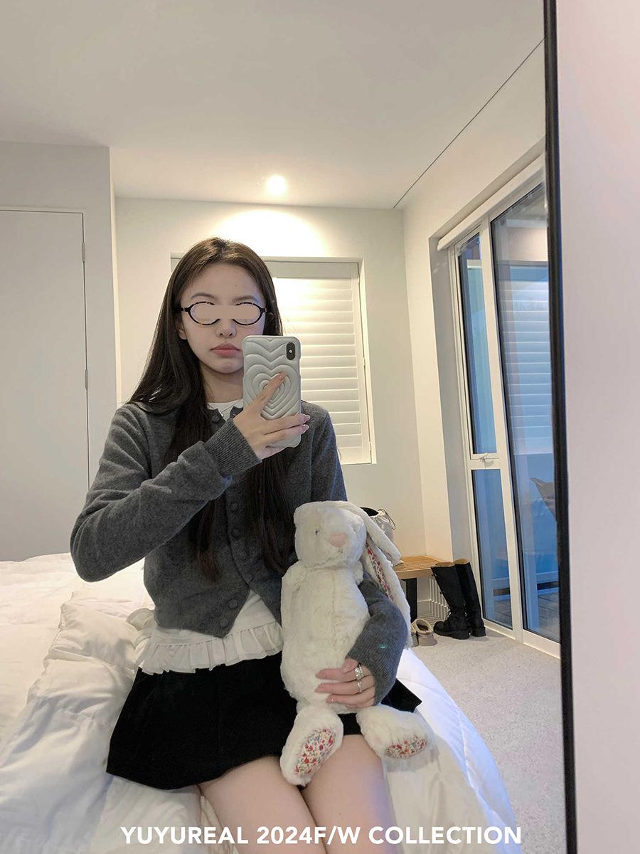 

YUYUREAL женская кружевная футболка с длинными рукавами и круглым вырезом - свободный белый топ, замедляющий старение, для осени/зимы