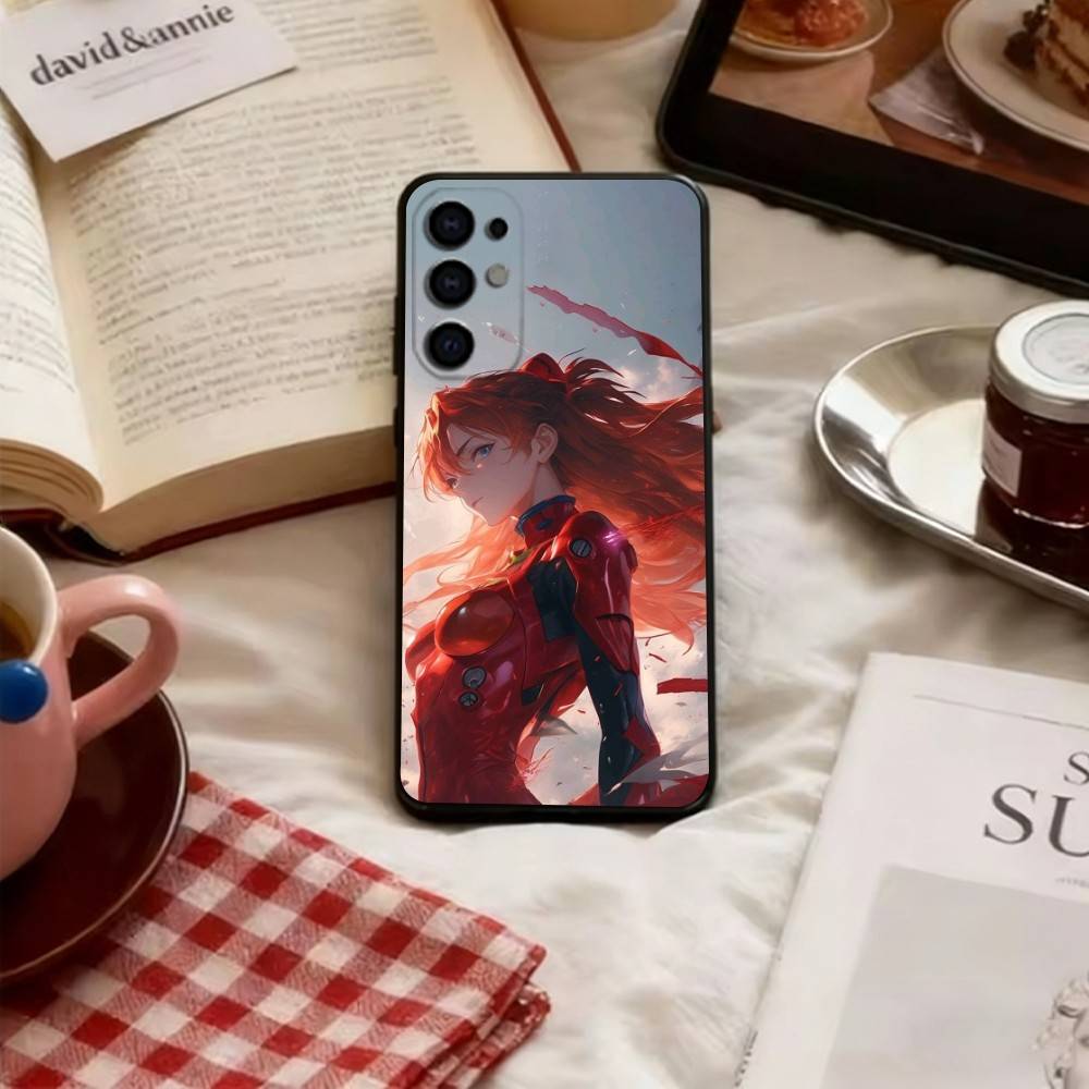 EVA Soryu Asuka Langley Phone Case For Samsung S25,S24,S21,S22,S23,S30,Ultra,S20,Plus,Fe,Lite,Note,10,Soft Black Cover