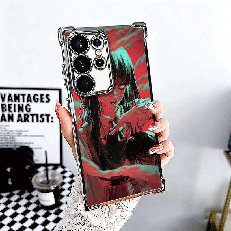Anime Character Yoru War CSM Soft Phone Case For Samsung Galaxy S26 Ultra S25 Edge S24 FE S23 Plus S22 S21 + S20 Plating Anti-Fa