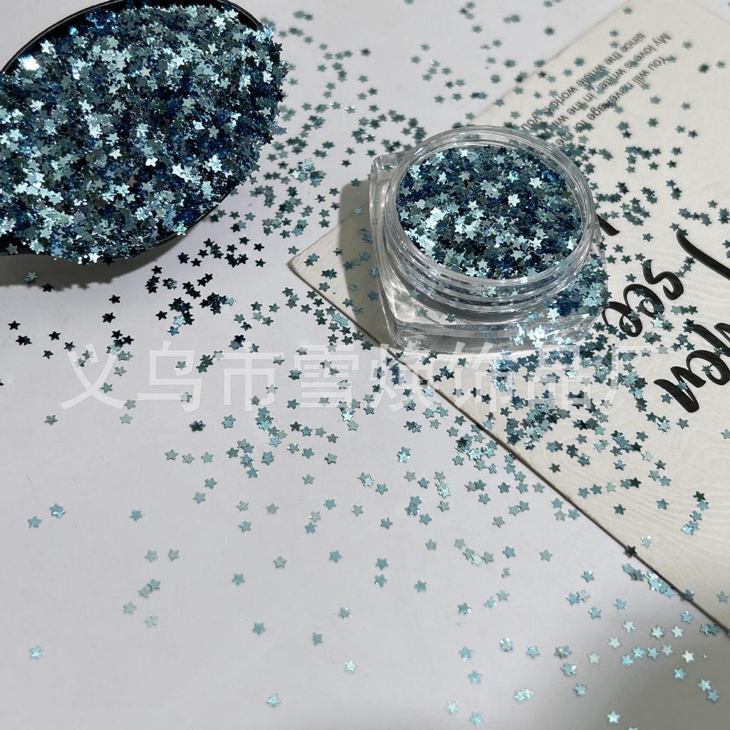 1mm Iridescent Star Nail Art Sequins - DIY Decorations