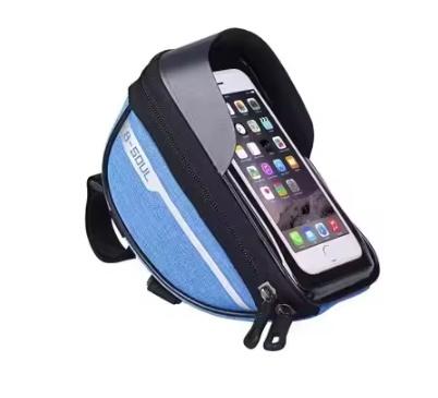 Waterproof Bike Bag Front Head Tube Handlebar Mount Bag Case Holder Touch Screen Cycling Bags Mobile Phone Bicycle Accessories