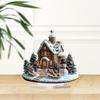 A 2d Multi-Functional British-Style Decorative OfficeCafe Desktop Gingerbread House
