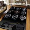 BBS Racing Mat Home Living Room Bedroom Decoration Kitchen Bathroom Anti Slip Entrance Carpet Balcony Flannel Floor Mat Gift