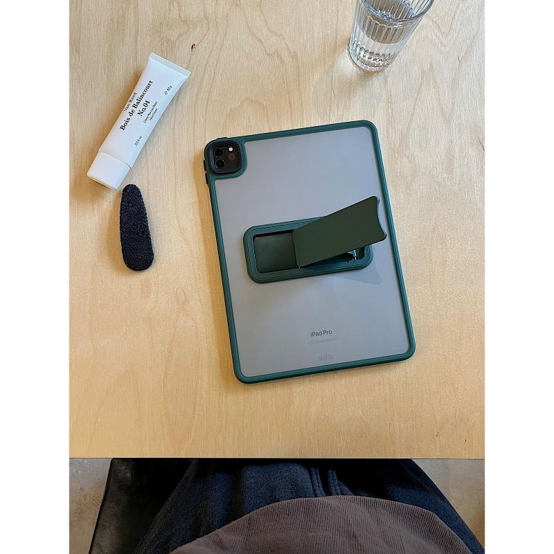 Translucent Integrated Stand Case for Apple iPad Air - Acrylic Creative Waterproof Shockproof Wear-resistant Cover for iPad Air/iPad mini/iPad Pro