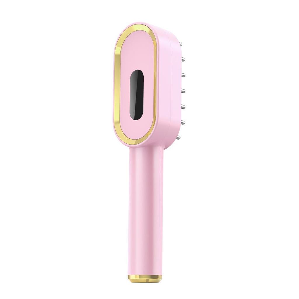 Portable Rechargeable Wireless Straightening Comb with Negative Ion Hair Care, Curl and Straighten Dual-Function Beauty Device