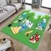 1pc Smurfs Forest Carpet for Playroom Bedroom Living Room Sofa Home Decor,kids Game Area Rug Non-slip Floor Mat Y72398